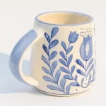 Ceramic Coffee Mug - Blue Anar