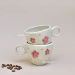 Cute Handmade Ceramic Pinterest Cup - Bloom