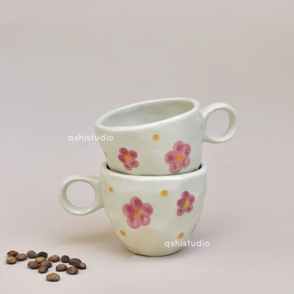 Cute Handmade Ceramic Pinterest Cup – Bloom