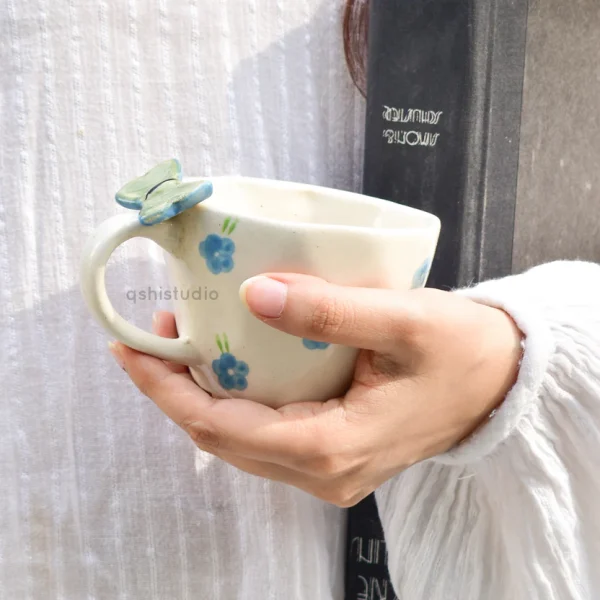 Handmade Ceramic Mug – Butterfly