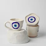 Evil Eye Mug and Saucer Set